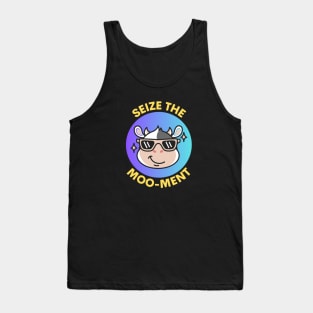 Seize The Mooment | Cute Cow Pun Tank Top